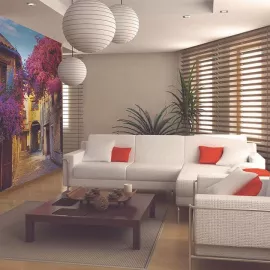 Фотообои виниловые на флизелиновой основе Decocode Весенний дворик 21-0170-YR 2х2,8 м, изображение 2