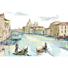 Фотообои виниловые на флизелиновой основе Decocode Живописная Венеция 13-0323-ZE 2,5х1,3 м