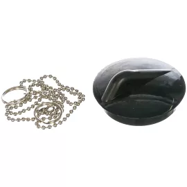 Пробка для ванны/раковины с хромированной длинной цепочкой MasterProf MP-У ИС.130504