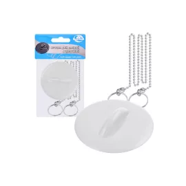 Пробка для ванной МУЛЬТИДОМ с цепочкой Уайт Россия NEW МГ34-5