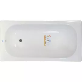 Стальная ванна ВИЗ DONNA VANNA 105x65x35.5 см, с опорной подставкой, без ранта, белая орхидея DV-13901