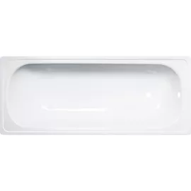 Стальная ванна ВИЗ ANTIKA 160x70x40 см, с опорной подставкой, с рантом, белая орхидея A-60001