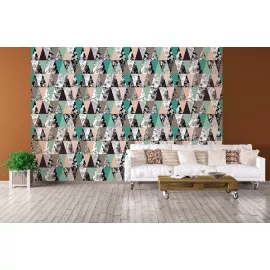 Фотообои виниловые на флизелиновой основе Decocode Треугольники 14-0486-AG 2х2,8 м, изображение 3