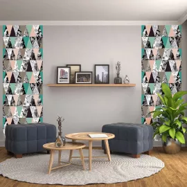 Фотообои виниловые на флизелиновой основе Decocode Треугольники 14-0486-AG 2х2,8 м, изображение 2