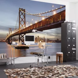 Фотообои бумажные Komar Bay Bridge 8-733 3,68х2,54 м, изображение 2