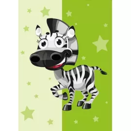 Фотообои виниловые на флизелиновой основе Decocode Зебрик 21-0199-CG 2х2,8 м