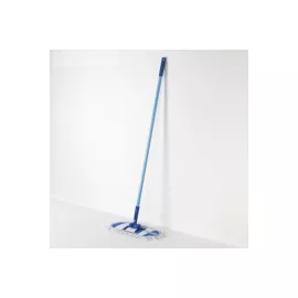 Плоская швабра Доляна окрашенный черенок, х/б насадка, 39х14х116 см 609168