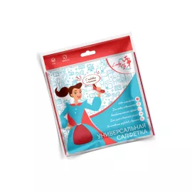 Салфетка Lady Fly 30х30 плотность 250, 2 шт, оверлок LF3030/250B2