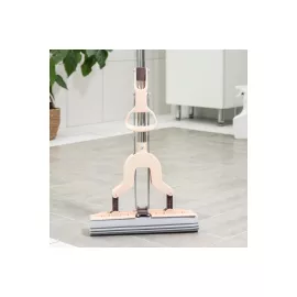 Швабра Доляна PVA со складным отжимом, стальной составной черенок 27х6х100 125 см 3566084