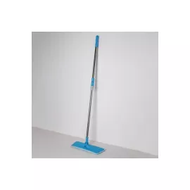 Плоская швабра Доляна телескопический стальной черенок, насадка на липучке микрофибра 2369425, изображение 2