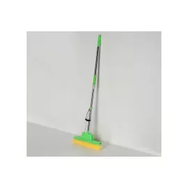 Швабра Доляна PVA с двойным роликом, стальной телескопический черенок, 38х6х118 см, цвет микс 672331