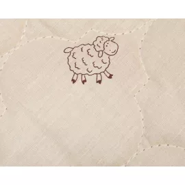 Наматрасник Адамас "Овечья шерсть", размер 160х200 см, поликоттон, пакет, изображение 2