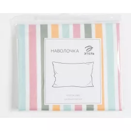 Наволочка LoveLife  «Радужная полоса» 70х70 см, 100% хлопок, сатин, 125г/м?, изображение 3