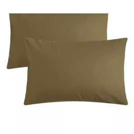 Комплект наволочек "Этель" 50х70 см - 2 шт, зеленый, 100% хлопок, поплин