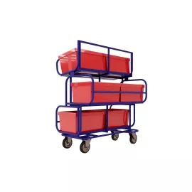 Тележка RUSKLAD 3-х ярусная для комплектовки заказов ТКЗ 200, изображение 2