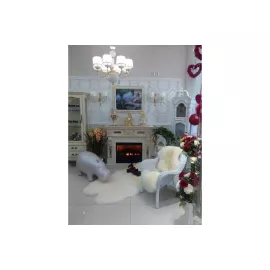 Электрический камин к/к Alex Bauman Corsica Lux A 29 фронтальный белый шоколад №Е61 с/в AB-02-29-WM078Е61 261745, изображение 2