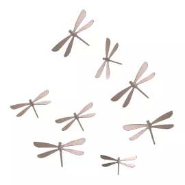 Декор для стен Wallflutter 8 элементов никель