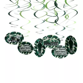 Спираль Декор Камуфляж 46-60 см, 12 шт