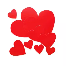 Баннер-комплект Сердца с клеящими подушками, 10 шт