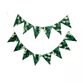 Бумажная гирлянда-вымпел Камуфляж