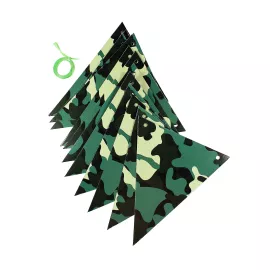 Бумажная гирлянда-вымпел Камуфляж, изображение 2