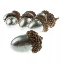 Муляж Белоснежка Желудь серебряный 4649-SB, изображение 2