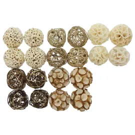 Декоративный предмет Frank Эко-шары 339921 Белый, коричневый