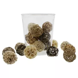 Декоративный предмет Frank Эко-шары 339921 Белый, коричневый, изображение 2