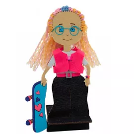 Подставка под телефон Скейтерша