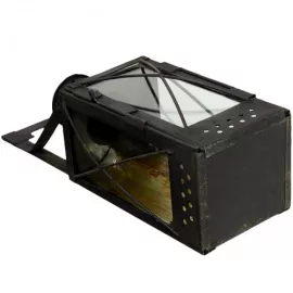 Фонарь свечной VT железнодорожный, винтажный, оригинал СССР 1953 год, черный, изображение 2