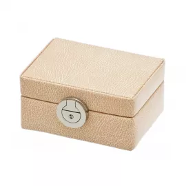 Маленькая шкатулка для колец светло-коричневого цвета, серия - Euclide, Davidt's 367730-57