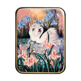 Шкатулка Лебеди исп. Маркова Art East, изображение 2