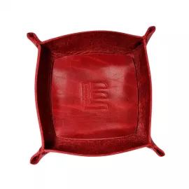 Тарелочка кожаная для мелочи Enzo Lunas, Цвет: Красный