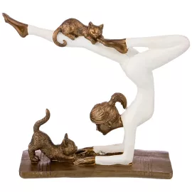 Статуэтка ЙОГА СЕРИЯ ФЬЮЖН 18,5*6,5*15 см. Lefard 162-696