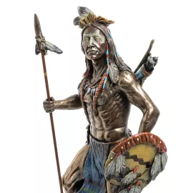 Статуэтка Индеец с копьем и щитом Veronese, изображение 3