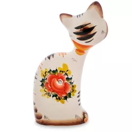 Фигурка Кот-Геoргий цв. (Гжельский фарфор), изображение 2