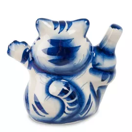 Фигурка Кот-Кефир (Гжельский фарфор), изображение 2