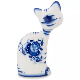 Фигурка Кот-Геoргий (Гжельский фарфор), изображение 2