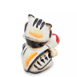 Фигурка Кот с колбасой цв.(Гжельский фарфор) ГЛ-155, изображение 2