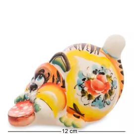 Фигурка Кот-Злюка цв.(Гжельский фарфор) ГЛ-171, изображение 2