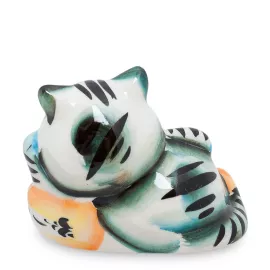 Фигурка Кот-Икра цв.(Гжельский фарфор) ГЛ-172, изображение 2