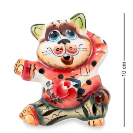 Фигурка Кот-Плясун цв. (Гжельский фарфор) ГЛ-188