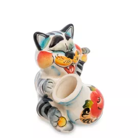Фигурка Кот-Апполинарий цв. (Гжельский фарфор) ГЛ-158, изображение 2