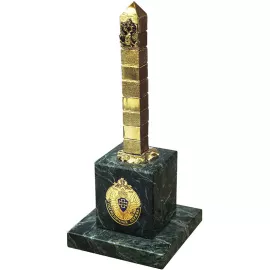 Статуэтка Пограничная служба из бронзы и змеевика (16,5 см)