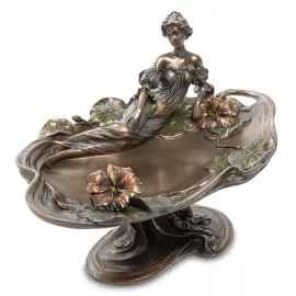 Статуэтка Леди и цветы настурции Veronese 904306