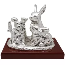 Композиция Кролики, посеребрение Exetera Argenti 46-278000