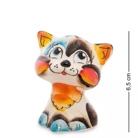 Фигурка Кот-голова цв. (Гжельский фарфор)