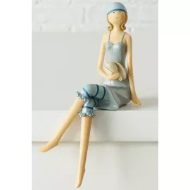 Фигурка на полку девочка курортница, полистоун, 20 см, Boltze, арт. 2008184-девочка