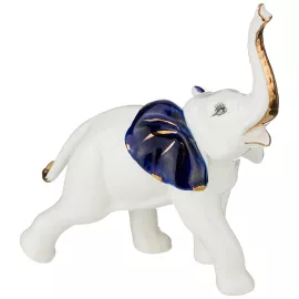 Статуэтка Слоник высота 13 см. Серия Blau Weiss