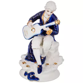 Статуэтка Музыкант высота 17 см. Серия Blau Weiss